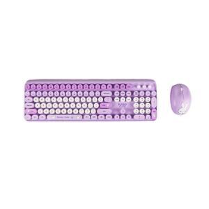 Mofii IQPro Retro keyboard and mouse w/purple special edition bunny design new